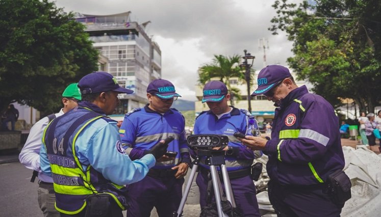 Infractores de tránsito y transportes de Ocaña serán sancionados mediante un aparato electrónico./ Foto cortesía: La Opinión.