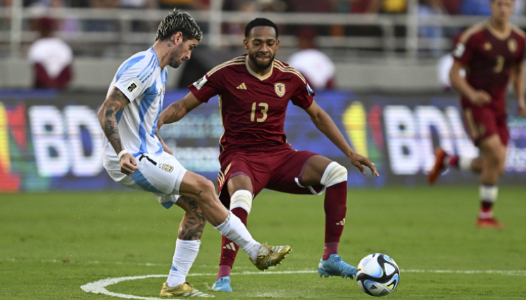 Venezuela vs. Argentina. Foto: Conmebol