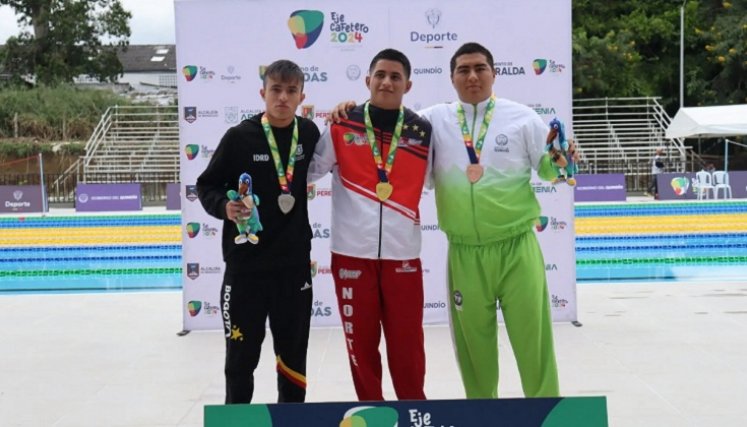 El paranadador Diego Andrés Camacho, hace historia en los Paranacionales de la Juventud.