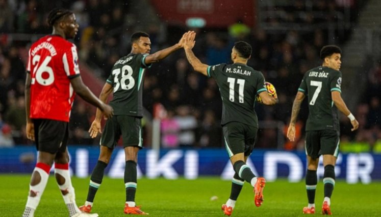 Mohamed Salah, e héroe de los 'Reds'/Foto cortesía @LFC