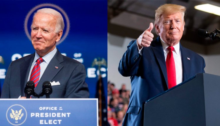 Donald Trump y Biden. / Foto: Archivo.