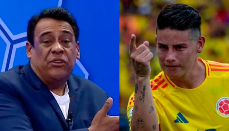 Periodista de Uruguay menospreció a Colombia y pidió pegarle codazos a James Rodríguez