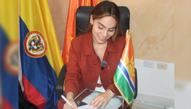 Laury Andrea Contreras, alcaldesa del municipio de Pamplonita