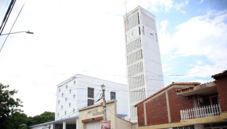 La iglesia María Auxiliadora fue construida por la comunidad salesiana y los residentes. / Foto: Carlos Ramírez.     