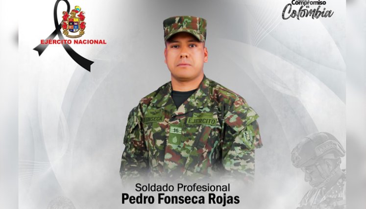 Soldado murió tras atentado en El Plateado