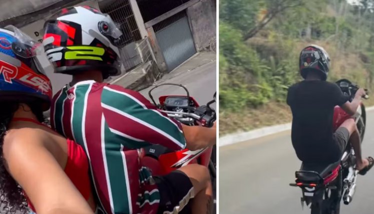 Accidente en moto