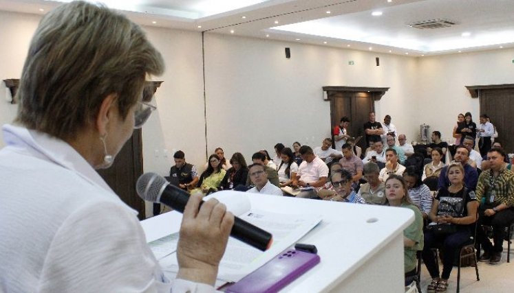 La ministra Gloria Ramírez resaltó las políticas laborales para la integración de migrantes. / Foto: Carlos Ramírez.