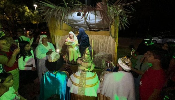 Pesebre en vivo en Cúcuta. / Foto: Cortesía / La Opinión 