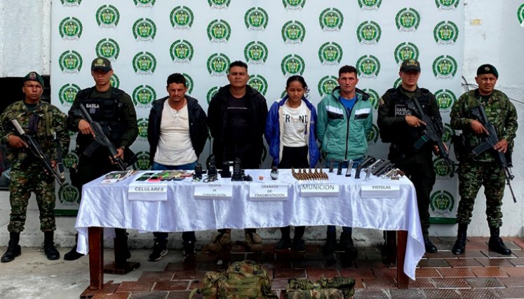 Presuntos integrantes de las disidencias de las Farc