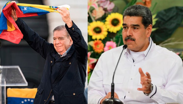 Nicolás Maduro y Edmundo Gonzalez
