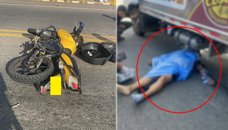 Accidente en moto