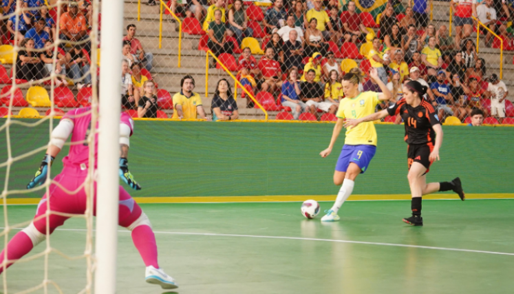 Brasil vs Colombia. Foto Conmebol
