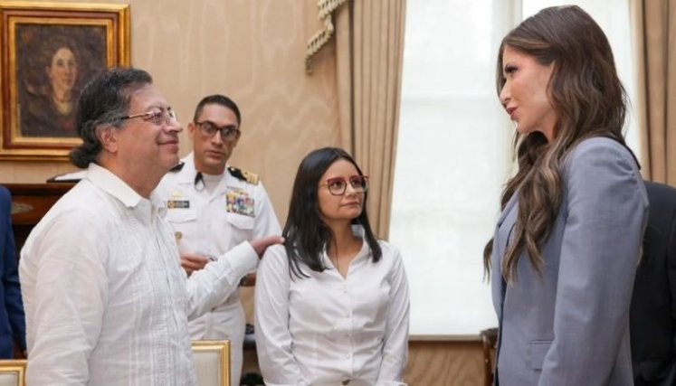 Petro reunido con ministra de seguridad Kristi Noem