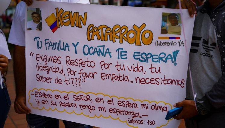 Habitantes de la zona del Catatumbo claman la liberación de todos los secuestrados.