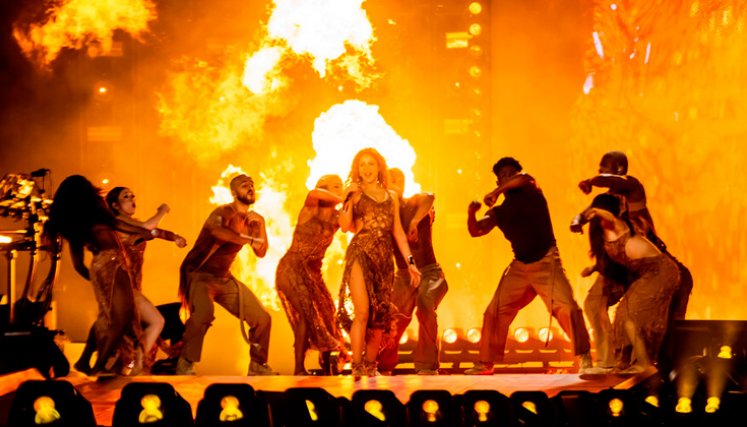 Shakira en Tour. Foto Colprensa