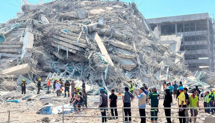 Terremoto en Tailandia. Foto tomada de X.