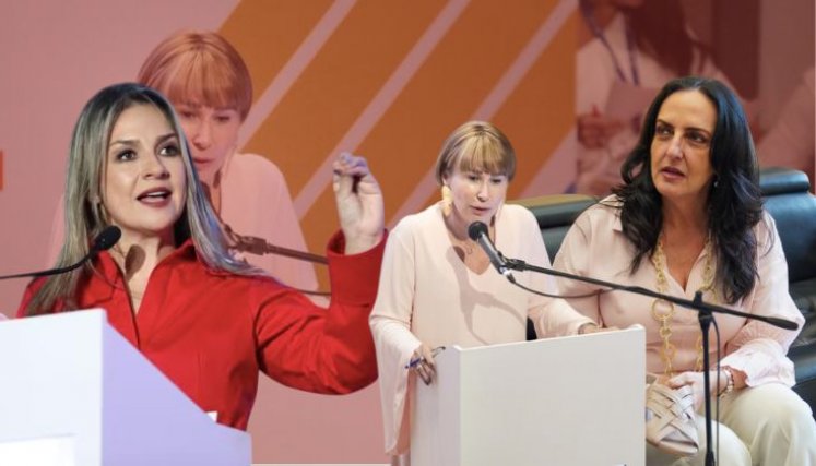 Vicky Dávila, María Fernanda Cabal y Alicia Arango
