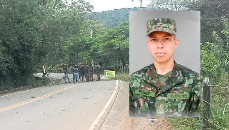 Un militar también resultó herido y fue trasladado a un centro de salud en Cúcuta. 