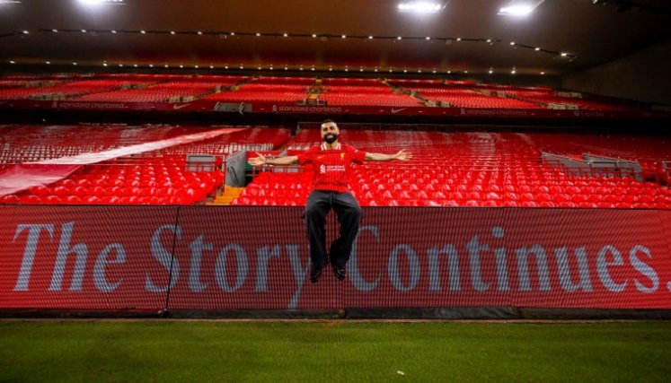 Mohamed Salah, una insignia de los 'Reds'.