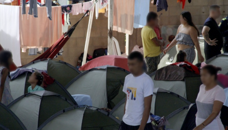 Desplazados del Catatumbo en Cúcuta.