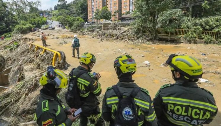 Lluvias en Medellín. 
