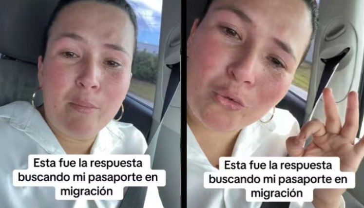 Migrante venezolana. 