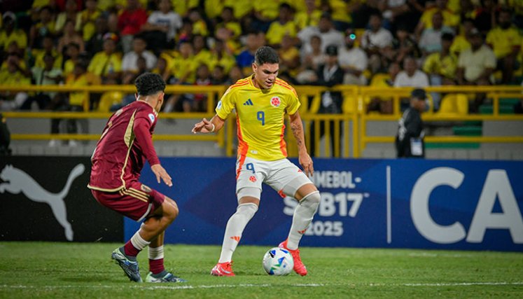 Santiago Londoño, Colombia vs. Venezuela Sub-17. 