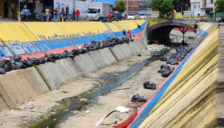 La limpieza de este canal se produce de manera periódica por Veolia/Foto cortesía