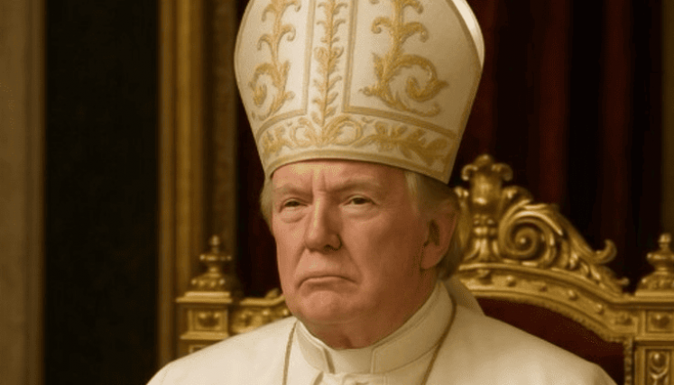 Trump publica imagen disfrazado de Papa 