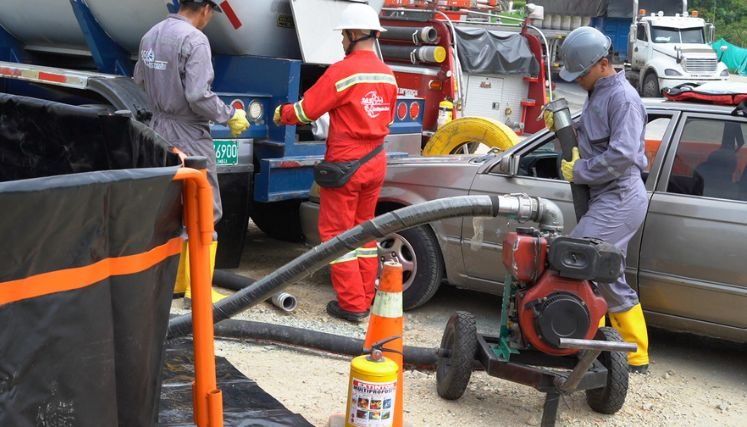 En el municipio de Ocaña se adelantó un simulacro para la atención oportuna de emergencias por derrame de crudo.
