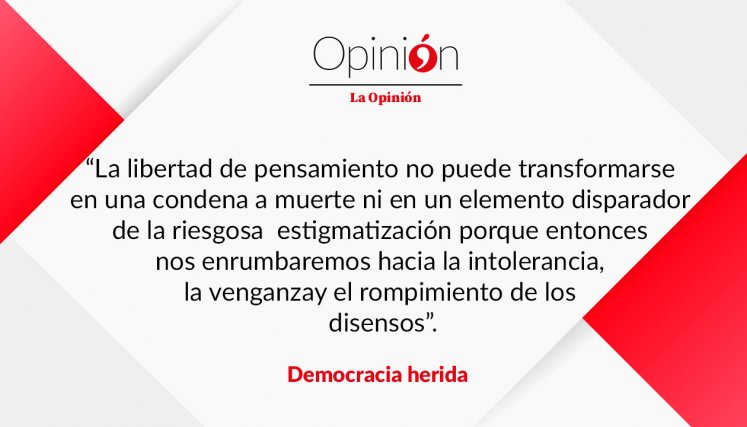 Democracia herida