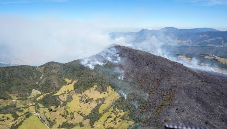 Ante el calentamiento global alerta amarilla en Ocaña por incendio forestales.