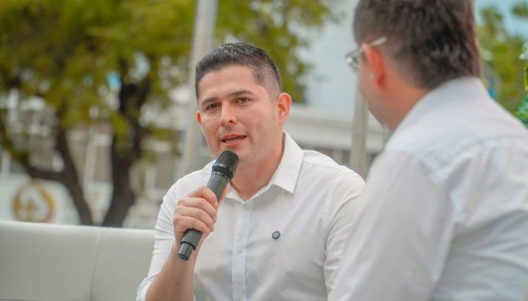 Alcalde Juan Camilo Suárez en una audiencia pública de rendición de cuentas/Foto cortesía 