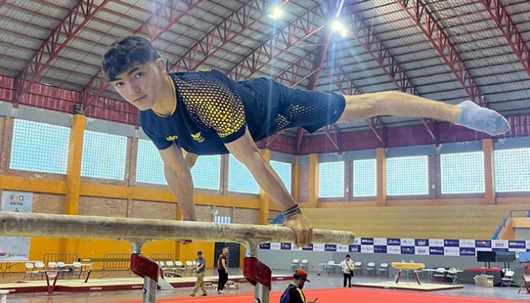 Jorman Álvarez, gimnasta de Norte de Santander. 