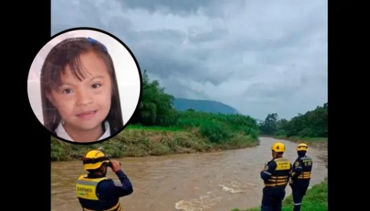 Niña desaparecida en Cajicá. 
