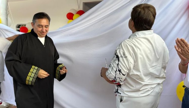 Magistrado Miller Hormiga presidió los actos de reparación de comunidades llevados a cabo en Cúcuta/Foto Cortesía