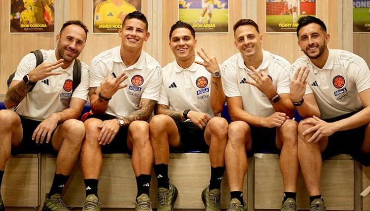 David Ospina, James Rodríguez, Juan Fernando Quintero, Santiago Arias y Camilo Vargas, jugarán su tercer Mundial. 