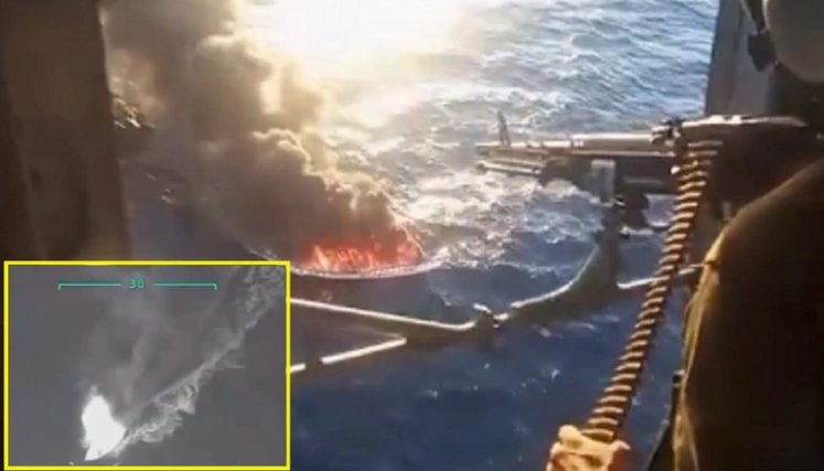 Narcolancha destruida por EEUU