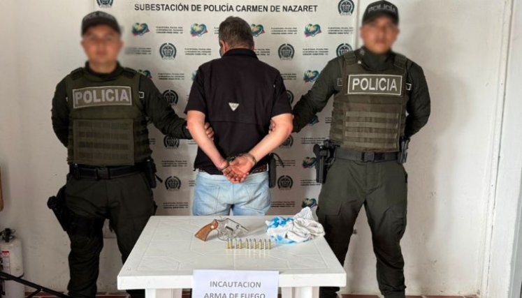 Pistola incautada