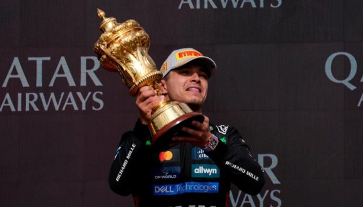 El británico Lando Norris se coronó campeón mundial de la F1, 2025.