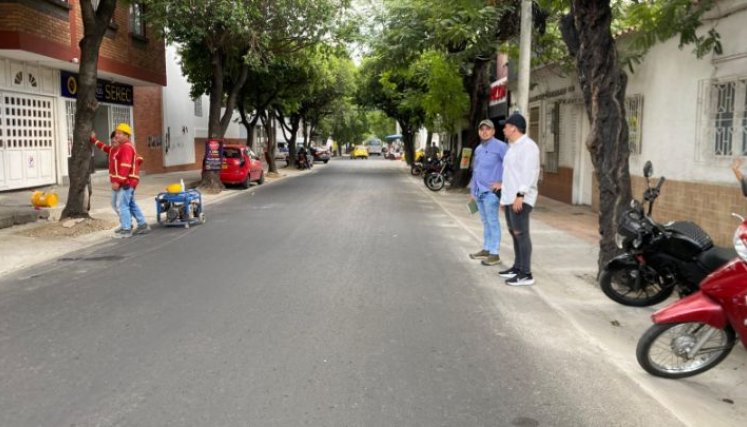 Aspecto de una de las vías rehabilitadas en el centro de Cúcuta/Foto cortesía