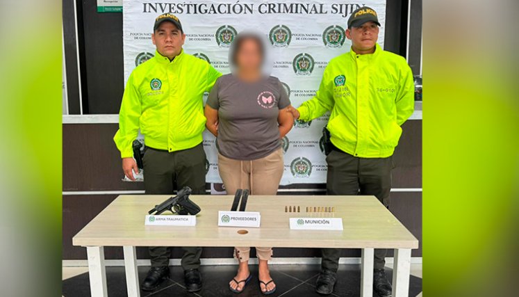 La ciudadana quedó a disposición de la autoridad competente para definir su situación judicial. / Foto cortesía