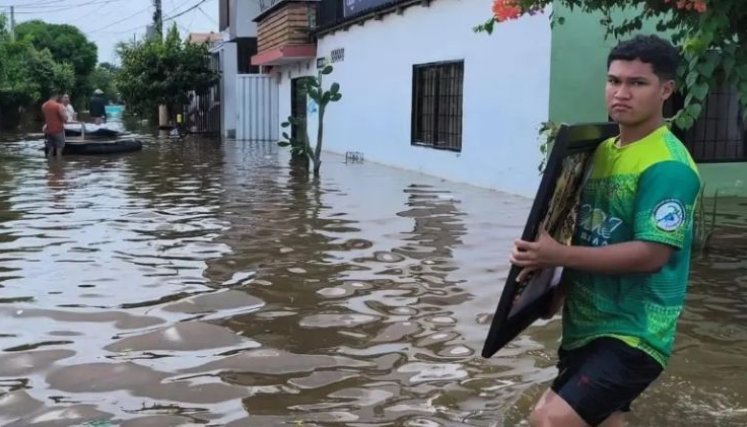 Lluvias en Córdoba. / Foto: Cortesía de El Colombiano 