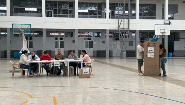 Puesto de votación. 