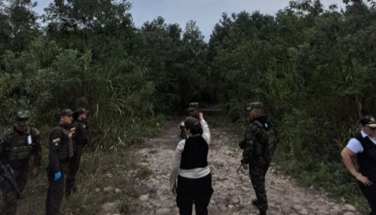 Autoridades adelantan acciones en la recta Corozal.