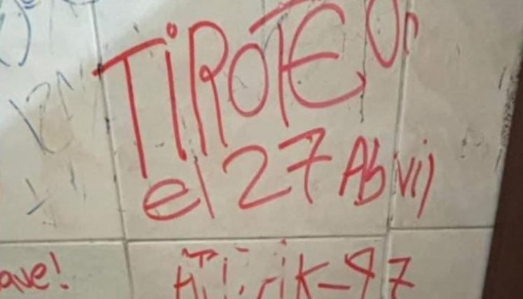 amenaza colegio.