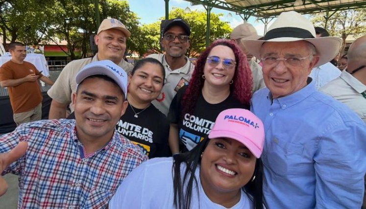 La invitación que hizo ayer el expresidente Álvaro uribe fue a respaldar a Paloma Valencia el próximo 31 de mayo./Foto Cortesía