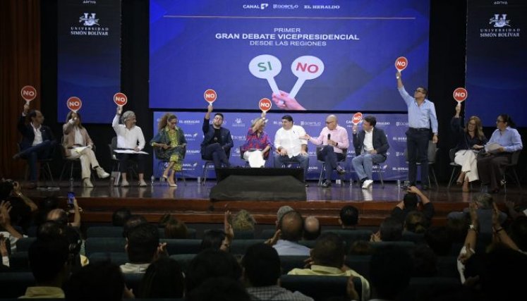Por unanimidad, los candidatos le dijeron al país que no repetirán la política de paz total que impulsó el presidente Gustavo Petro/Foto: Cortesía El Heraldo