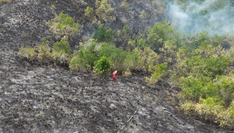 Incendio en Ocaña, corregimiento de Aguas Claras.