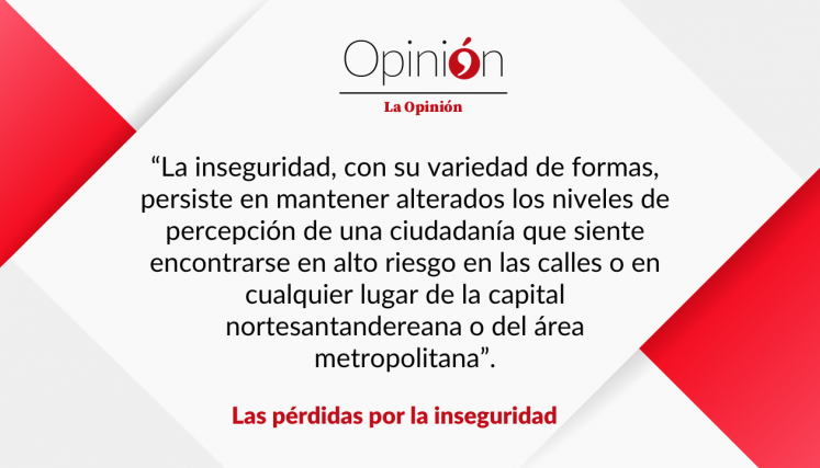 Las pérdidas por la inseguridad